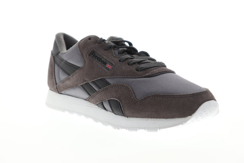 Reebok Classic Nylon DV6577 Womens Gray Suede Low Top Lifestyle Sneakers Shoes