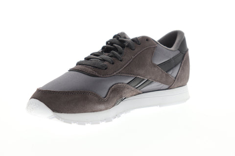 Reebok Classic Nylon DV6577 Womens Gray Suede Low Top Lifestyle Sneakers Shoes