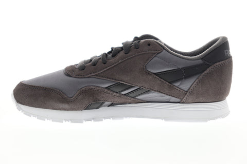 Reebok Classic Nylon DV6577 Womens Gray Suede Low Top Lifestyle Sneakers Shoes