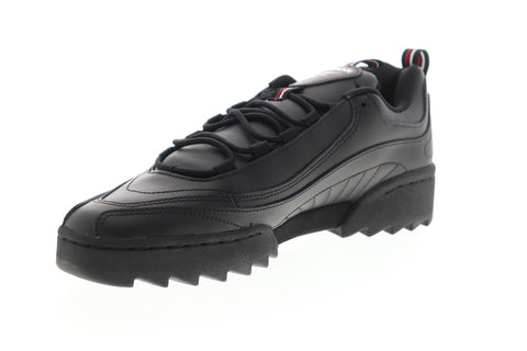 Reebok Rivyx Ripple DV6620 Mens Black Leather Low Top Lifestyle Sneakers Shoes
