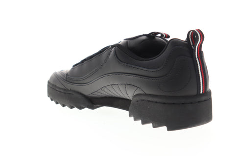 Reebok Rivyx Ripple DV6620 Mens Black Leather Low Top Lifestyle Sneakers Shoes