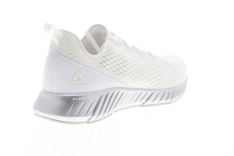 Reebok Flashfilm DV6969 Mens White Mesh Low Top Athletic Cross Training Shoes