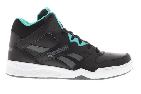 Reebok Royal Bb4500 Hi2 Mens Black Leather High Top Sneakers Shoes