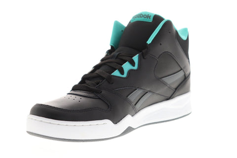 Reebok Royal Bb4500 Hi2 Mens Black Leather High Top Sneakers Shoes
