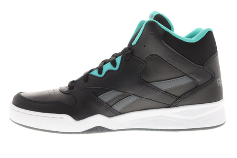 Reebok Royal Bb4500 Hi2 Mens Black Leather High Top Sneakers Shoes