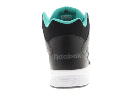 Reebok Royal Bb4500 Hi2 Mens Black Leather High Top Sneakers Shoes