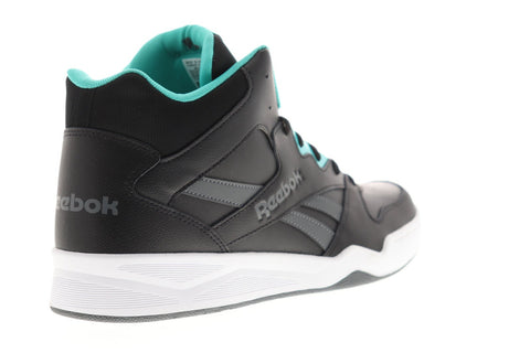 Reebok Royal Bb4500 Hi2 Mens Black Leather High Top Sneakers Shoes