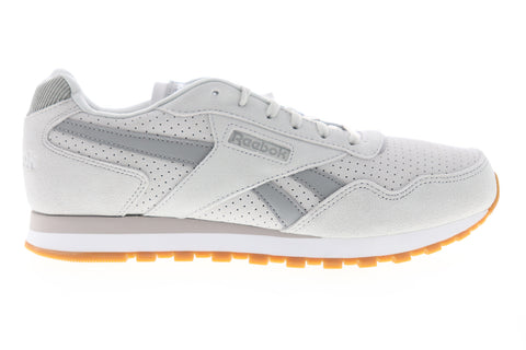 Reebok Classic Harman Run DV7057 Womens Gray Suede Lifestyle Sneakers Shoes