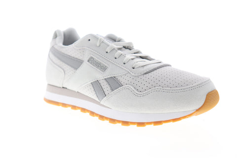 Reebok Classic Harman Run DV7057 Womens Gray Suede Lifestyle Sneakers Shoes