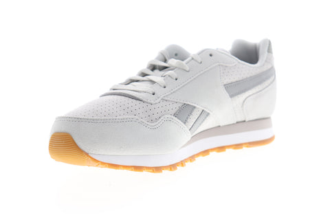 Reebok Classic Harman Run DV7057 Womens Gray Suede Lifestyle Sneakers Shoes