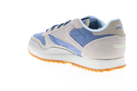 Reebok Classic Leather Ripple DV7142 Womens Gray Suede Lifestyle Sneakers Shoes