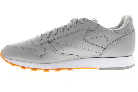 Reebok Classic Leather MU DV7172 Mens Gray Casual Lifestyle Sneakers Shoes
