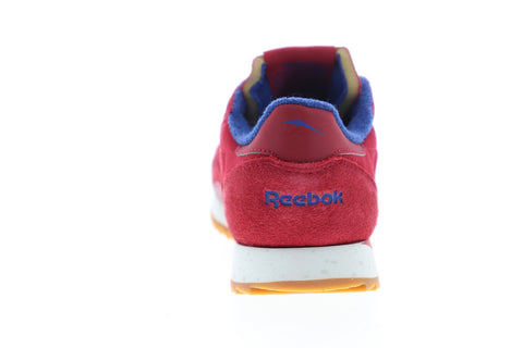 Reebok Classic Leather Ripple DV7196 Womens Red Suede Lifestyle Sneakers Shoes