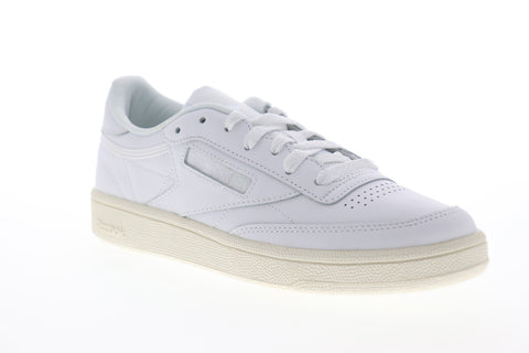 Reebok Club C 85 DV7243 Womens White Leather Low Top Lifestyle Sneakers Shoes