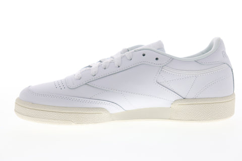 Reebok Club C 85 DV7243 Womens White Leather Low Top Lifestyle Sneakers Shoes