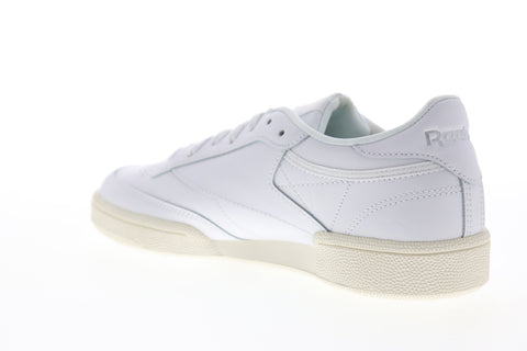 Reebok Club C 85 DV7243 Womens White Leather Low Top Lifestyle Sneakers Shoes