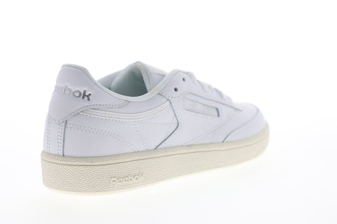Reebok Club C 85 DV7243 Womens White Leather Low Top Lifestyle Sneakers Shoes