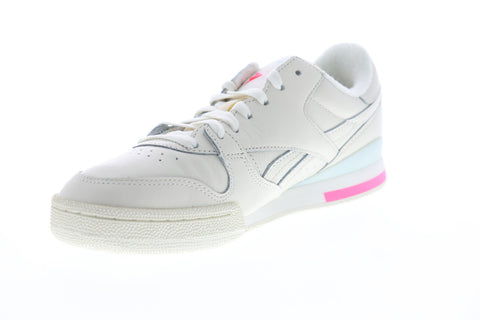 Reebok Phase 1 PRO DV7785 Womens Beige Tan Leather Lifestyle Sneakers Shoes