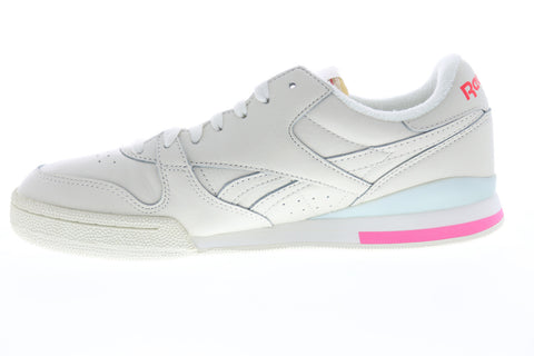 Reebok Phase 1 PRO DV7785 Womens Beige Tan Leather Lifestyle Sneakers Shoes