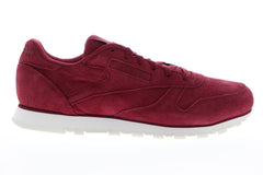 Reebok Classic Leather DV8508 Womens Burgundy Suede Lifestyle Sneakers Shoes