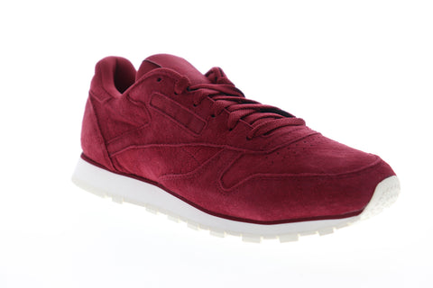 Reebok Classic Leather DV8508 Womens Burgundy Suede Lifestyle Sneakers Shoes