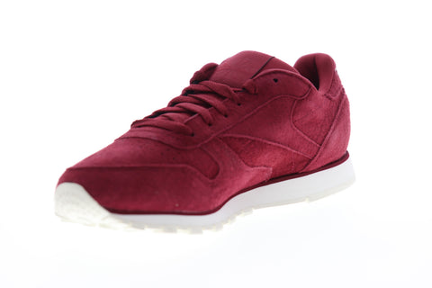 Reebok Classic Leather DV8508 Womens Burgundy Suede Lifestyle Sneakers Shoes