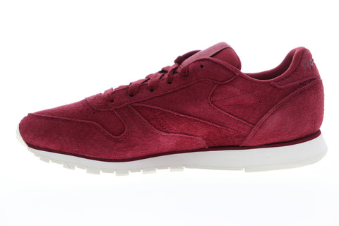 Reebok Classic Leather DV8508 Womens Burgundy Suede Lifestyle Sneakers Shoes