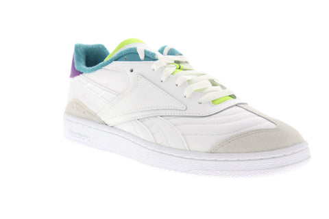 Reebok Club C RC 1.0 DV8659 Mens White Leather Low Top Lifestyle Sneakers Shoes