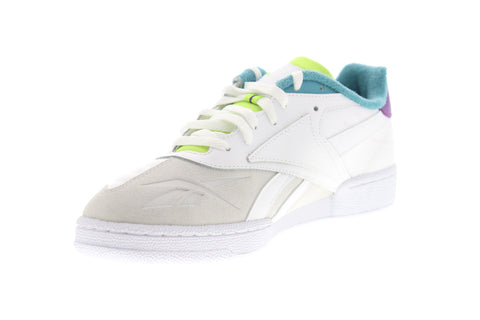 Reebok Club C RC 1.0 DV8659 Mens White Leather Low Top Lifestyle Sneakers Shoes