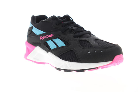 Reebok Aztrek DV8953 Mens Black Mesh Low Top Lace Up Lifestyle Sneakers Shoes