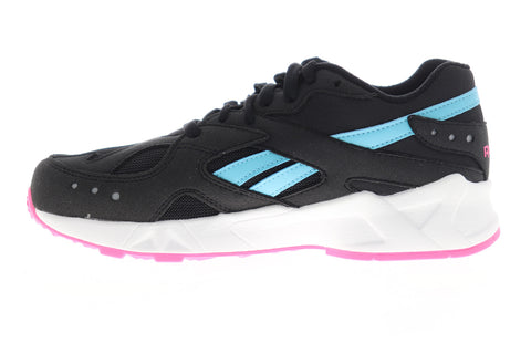Reebok Aztrek DV8953 Mens Black Mesh Low Top Lace Up Lifestyle Sneakers Shoes