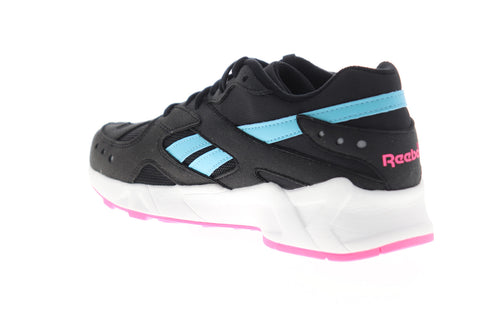 Reebok Aztrek DV8953 Mens Black Mesh Low Top Lace Up Lifestyle Sneakers Shoes