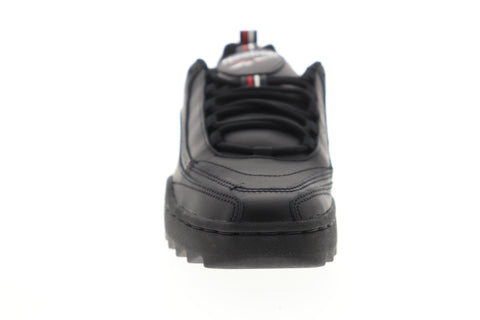Reebok Rivyx Ripple DV9059 Womens Black Leather Low Top Lifestyle Sneakers Shoes