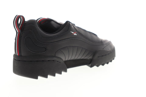 Reebok Rivyx Ripple DV9059 Womens Black Leather Low Top Lifestyle Sneakers Shoes