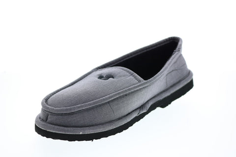 DVS Francisco DVF0000062963 Mens Gray Canvas Slip On Loafer Slippers Shoes