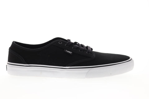 DVS Rico CT Mens Black Canvas Surf Low Top Lace Up Skate Sneakers Shoes