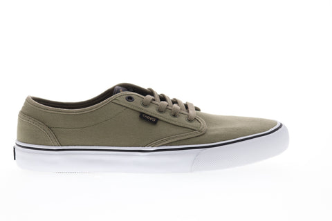 DVS Rico CT Mens Beige Tan Canvas Low Top Lace Up Skate Sneakers Shoes