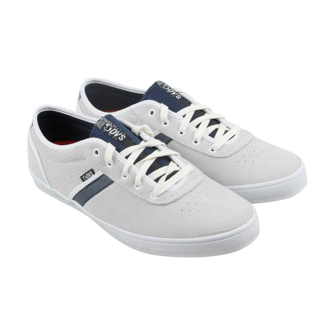 DVS Enduro X DVF0000273100 Mens White Suede Low Top Athletic Surf Skate Shoes