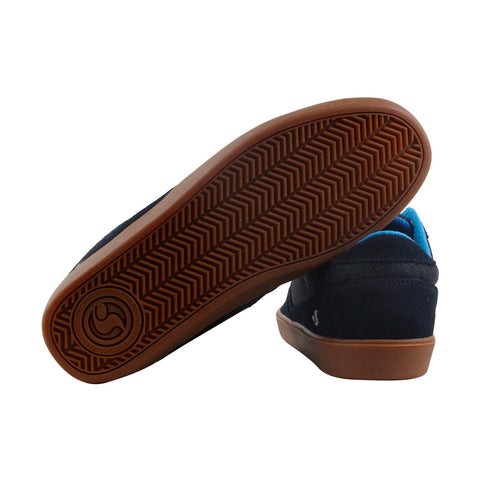DVS Pressure SC+ DVF0000276410 Mens Blue Lace Up Athletic Surf Skate Shoes