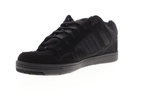 DVS Enduro 125 Mens Black Leather Lace Up Skate Sneakers Shoes