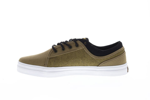 DVS Aversa+ Mens Green Canvas Surf Low Top Lace Up Skate Sneakers Shoes