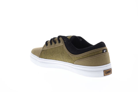 DVS Aversa+ Mens Green Canvas Surf Low Top Lace Up Skate Sneakers Shoes