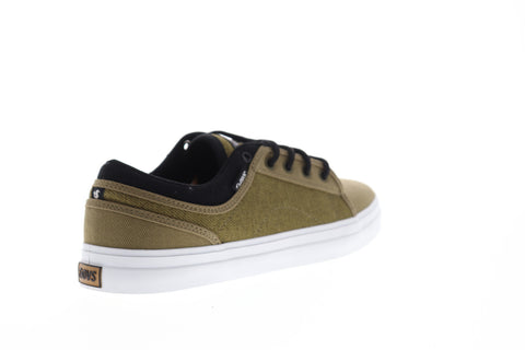 DVS Aversa+ Mens Green Canvas Surf Low Top Lace Up Skate Sneakers Shoes