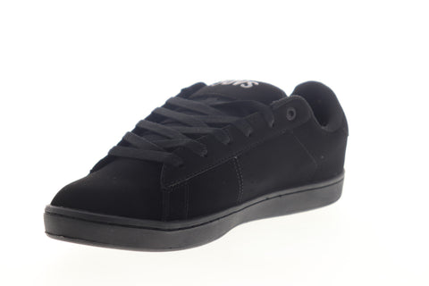 DVS Revival 2 Mens Black Nubuck Leather Low Top Lace Up Skate Sneakers Shoes
