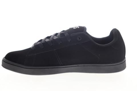 DVS Revival 2 Mens Black Nubuck Leather Low Top Lace Up Skate Sneakers Shoes