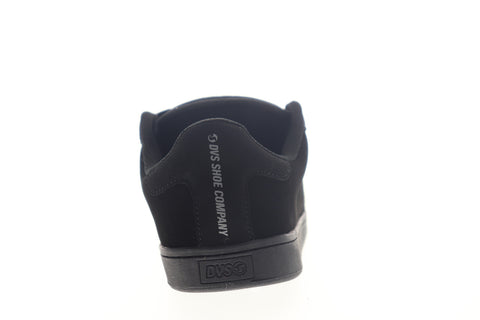 DVS Revival 2 Mens Black Nubuck Leather Low Top Lace Up Skate Sneakers Shoes