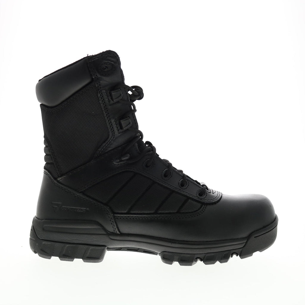 Bates Tactical Sport 8 Pollici - Stivali Militari Uomo In Pelle E Nylon, Suola Antiscivolo E Zip Laterale