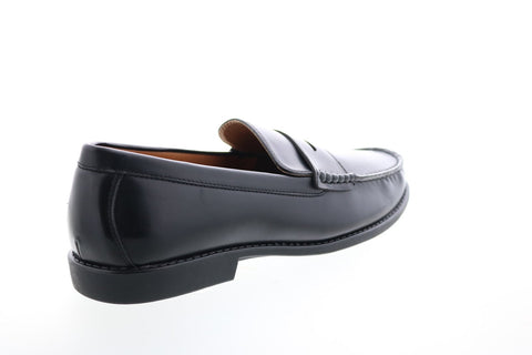 Izod Edmund EDMUND Mens Black Synthetic Slip On Loafers & Slip Ons Penny Shoes