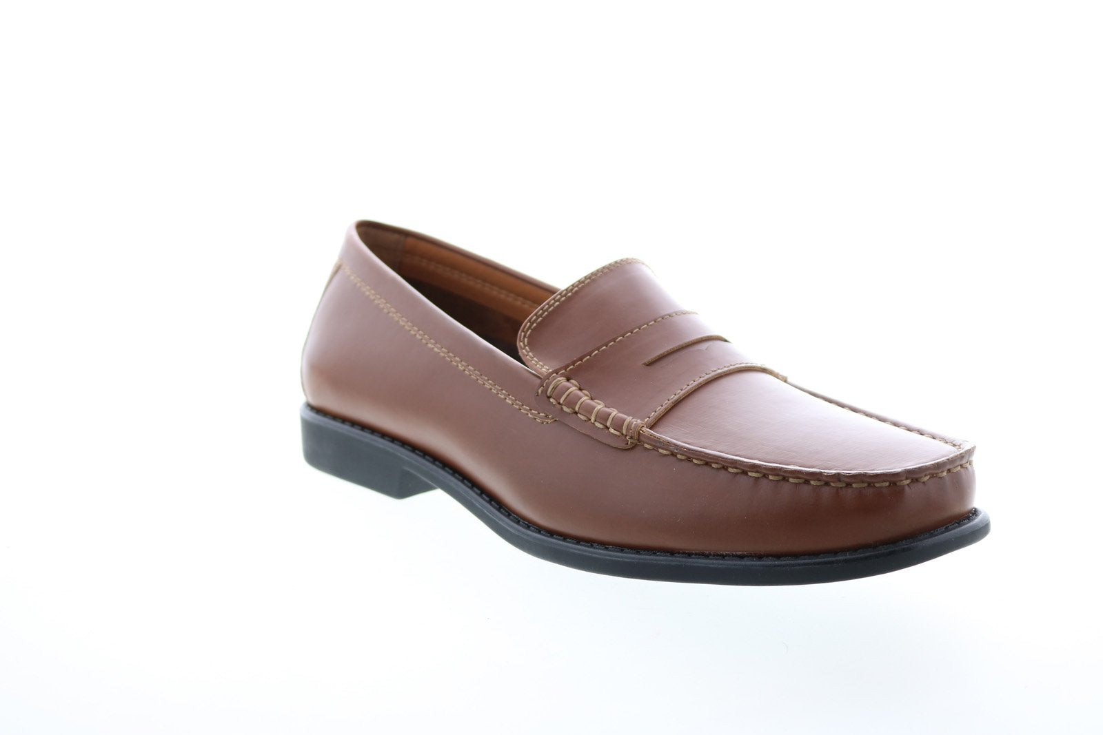 Izod Edmund EDMUND Mens Brown Synthetic Slip On Loafers  display picture 1