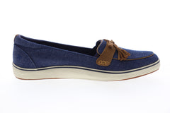 Grasshopper Highview Seasonals EF51784 Womens Blue Canvas Loafer Flats Shoes
